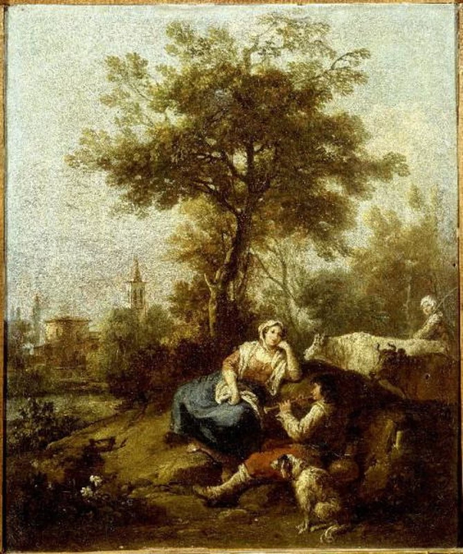 Scena campestre con figure - Accademia Carrara, Bergamo